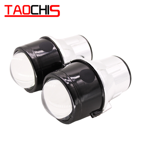 TAOCHIS M6 2.5 inch Bi-Xenon HID Auto Car-Styling Fog Light Projector Lens Hi/Lo Universal Fog Lamp Car Retrofit H11 Bulbs ► Photo 1/6