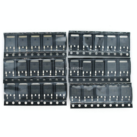 30pcs = 6 Kinds *5pcs TO-252 Transistor Kit 78M05 78M06 78M08 78M09 78M12 78M15 each 5pcs ► Photo 1/6