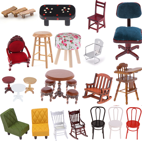 Cheap 1/12 Dollhouse DIY Miniature Accessories Mini Simulation Dollhouse Furniture Kitchen Toys for Doll House Decoration