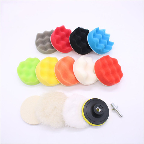 14Pcs Car Polishing Waxing Sponge Wheel Polishing Disc Kit Set 3inch M10 Sponge Disc Pad For Car Polisher Polishing Buffing Auto ► Photo 1/6