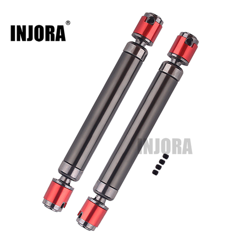 INJORA 2PCS Metal CVD Drive Shaft 110-150mm for 1/10 RC Rock Crawler Axial SCX10 90046 ► Photo 1/6