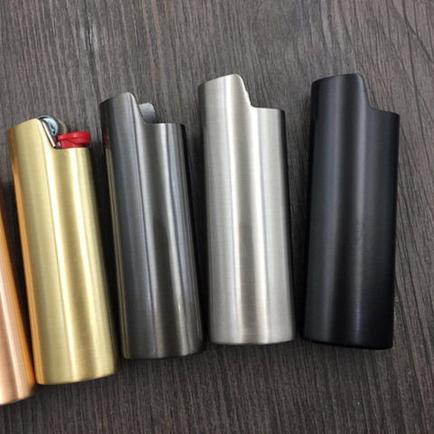 Metal Armor Gas Lighter Shell Ice Mirror J6 Lighter Case General Plastic Body Protection Lighter cover For Bic ► Photo 1/6