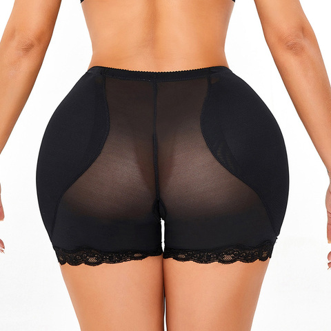 Women Low Waist Underwear Sponge Pads Body Shapers Hips Up Belly Slim Fake Ass Pants Padded Shapewear Panties Hip Pads Plus Size ► Photo 1/6