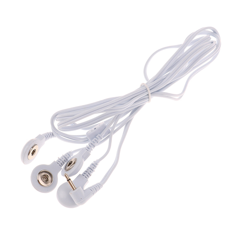 3.5mm 4 /2 Buttons Electrode Lead Wires Plug Electrode Lead Wires Connecting Cables for Digital TENS Therapy Machine Massager ► Photo 1/6