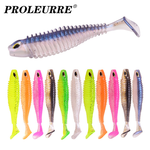 Proleurre Fishing Jig Wobblers Soft Lures Swimbaits 8cm 11cm Silicone Artificial Baits 3D Eyes Carp Bass Pike Pesca Sea Tackle ► Photo 1/6