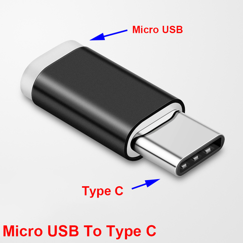 Micro USB Female To Type C Male Adapter for Xiaomi Phone Micro To USB-C Type-C USB 3.1 Data Charging for Huawei Samsung ► Photo 1/6
