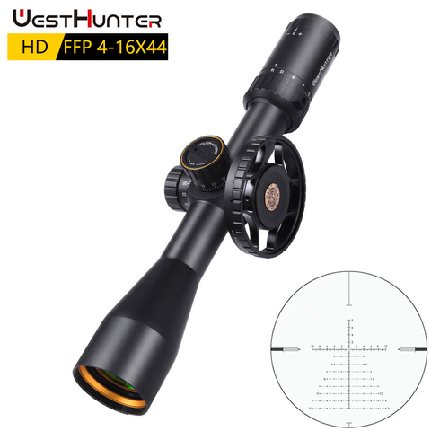 WESTHUNTER HD 4-16X44 FFP Hunting Scope First Focal Plane Riflescopes Side Parallex Wheel Etched Glass Tactical Shooting Sights ► Photo 1/6