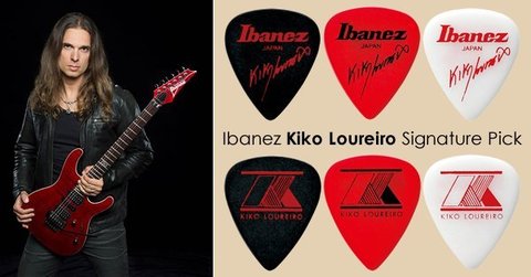 IBANEZ Kiko Loureiro Signature Plectrum for Electric Acoustic Guitar Pick, 1.2mm 1/piece Made in Japan ► Photo 1/4