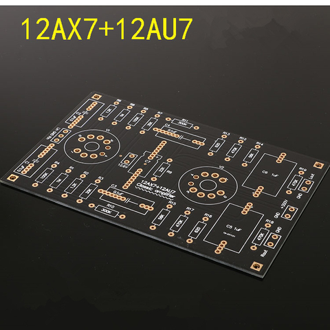 NEW 12AX7/12AU7 Tube Preamp Amplifier PCB Board Dual Channel Tube Bile Preamplifier Empty Board Diy ► Photo 1/2