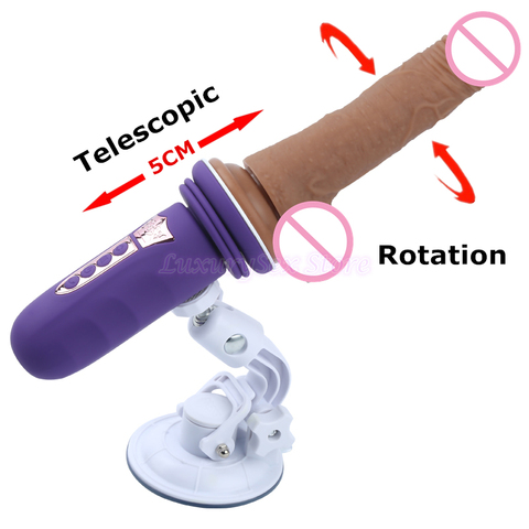 Mini Automatic Sex Machine Telescopic Dildo Rotation Dildo Vibrator Sex Toys for Women Realistic Dildo Thrusting Gun Vibrator ► Photo 1/6