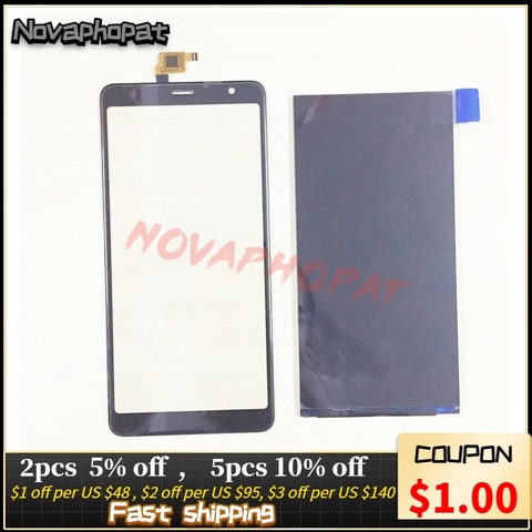 Black Original LCD sensor Touchscreen For BQ Mobile BQ-6010G Practic 6010g Touch Screen Digitizer Glass panel lens glass Display ► Photo 1/6