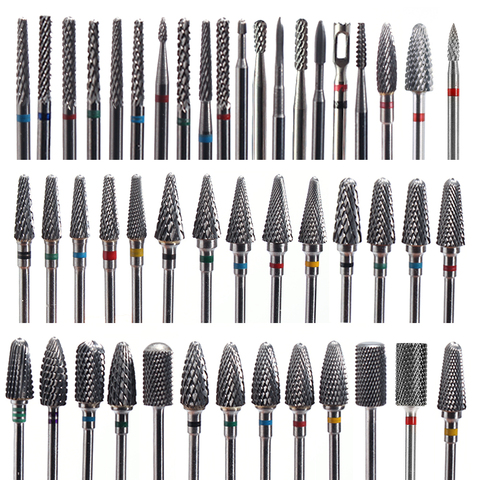 51 type Carbide Tungsten Cuticle Pedicure Nail Drill Bits For Electric Nail Manicure Machine Milling Cutters Bit ► Photo 1/6
