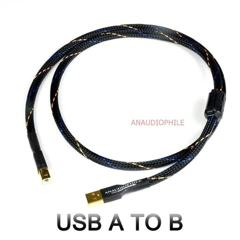 HIFI USB Cable  USB Type A To B Data Audio Cable 4N HiFi USB Cable DAC PC Gold Plated USB ► Photo 1/3