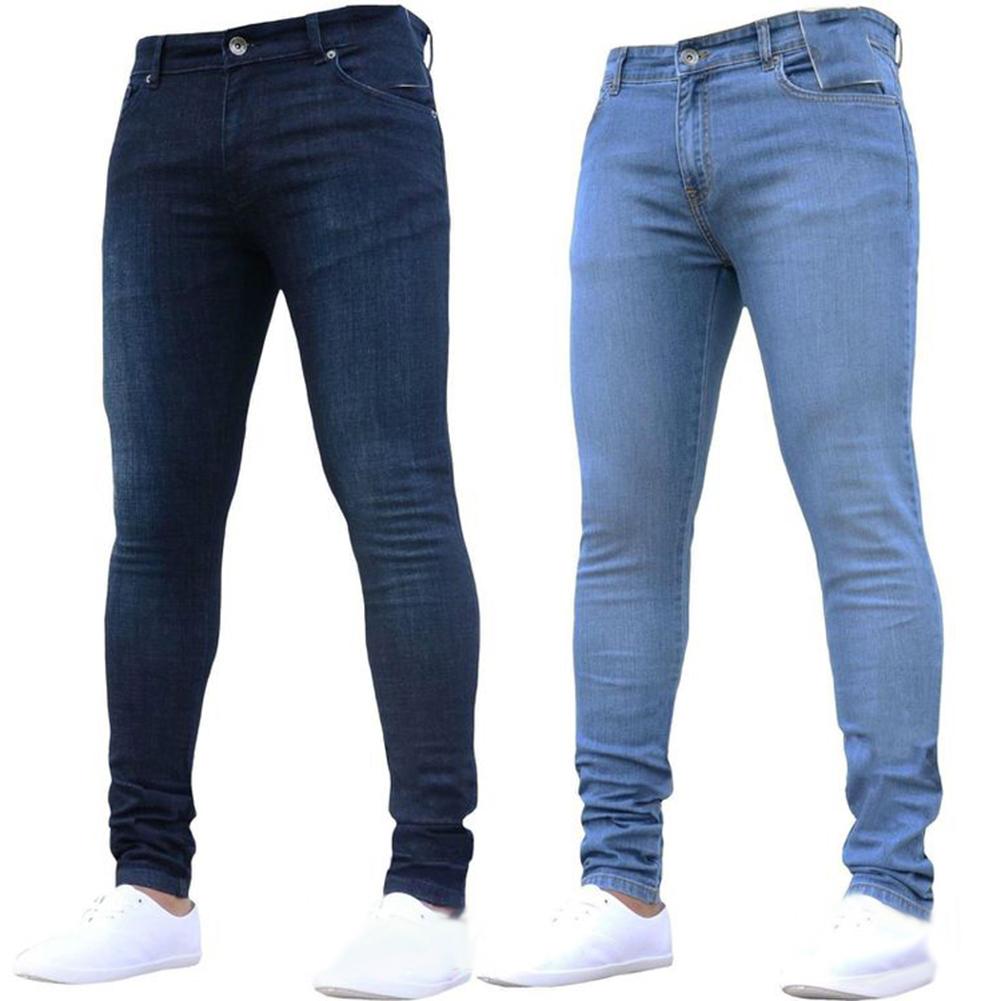2022 Hot Mens Skinny Jeans Super Skinny Jeans Men Non Ripped Stretch Denim Pants Elastic Waist Big Size European Long Trousers Price history & Review | AliExpress Seller - Attachment FZ Store | Alitools.io