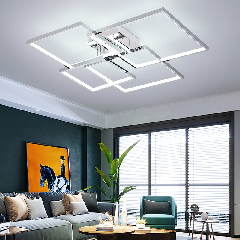 History Review On Square Modern Led Ceiling Lights For Living Room Bedroom Study Gold Chrome Plated 90 260v Lamp Fixtures Aliexpress Er Lodooo Alitools Io - Designer Ceiling Lights For Living Room Uk
