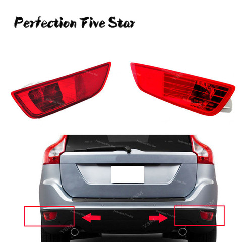 New Rear Bumper Tail Light Lamp Left+Right Cover Reflector For Volvo XC60 2008 2009 2010 2011 2012 2013 30763323 30763322 ► Photo 1/5