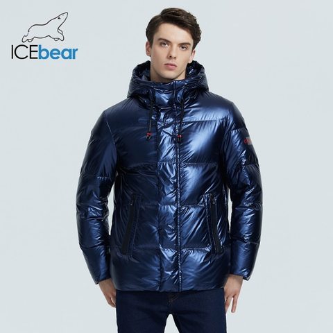 ICEbear 2022 autumn and winter new men's hooded casual down jacket thick and warm men's winter clothing MWY20867D ► Photo 1/6