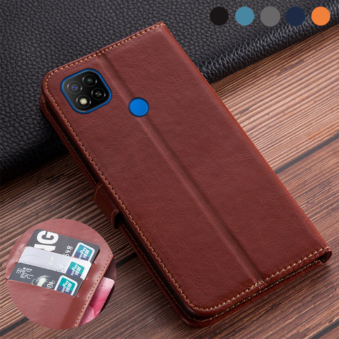 Luxury Flip book leather case on For Xiaomi Redmi 9C Cover Redmi 9C 9 C NFC case on For Xiaomi Redmi 9C M2006C3MG ksiomi Cover ► Photo 1/6