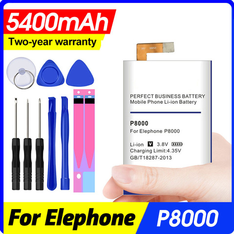 5400mAh Elephone P8000 Battery for Elephone P8000 mobile phone ► Photo 1/5