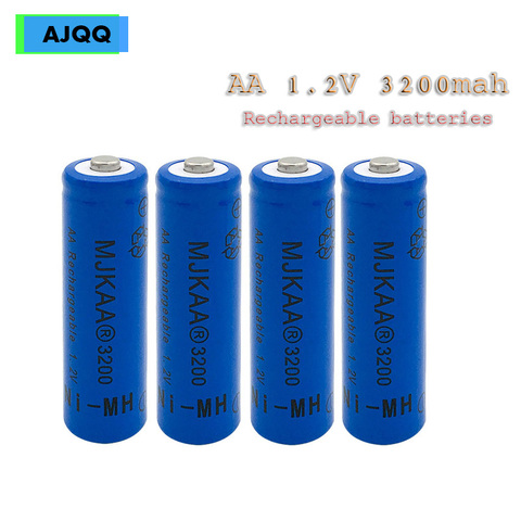 Factory price 10 PCS. Cheap AA 3200 mAh 1.2 V Ni-MH rechargeable battery for toys, electric car remote control ► Photo 1/6