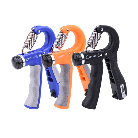 Adjustable Hand Grip Strengthener Count Hand Exerciser Grip Workout Finger Strength Muscle Trainer Non-Slip Handles Wrist Gym ► Photo 1/6