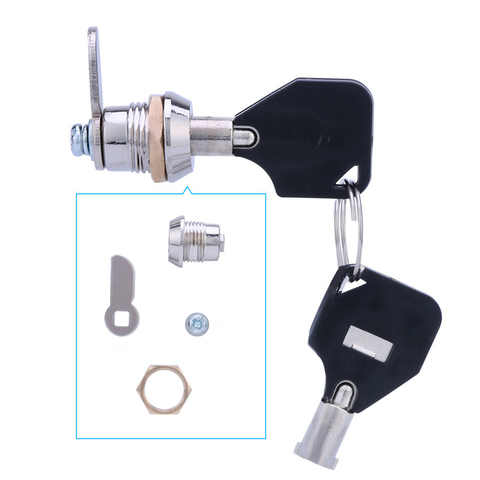 Plastic Material 1PCS JET Cam Cylinder Locks Door Cabinet Mailbox Cabinet Drawer Locker Security Furniture Locks With Keys ► Photo 1/6