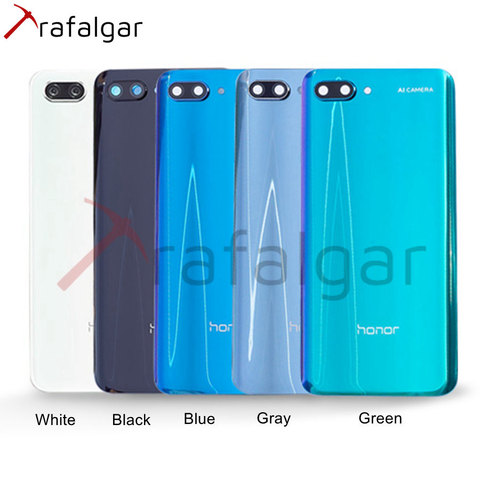 Battery Cover For Huawei Honor 10 Back Glass Cover Rear Window Panel Door Battery Housing Case Honor 10 Back Cover+Camera Lens ► Photo 1/6