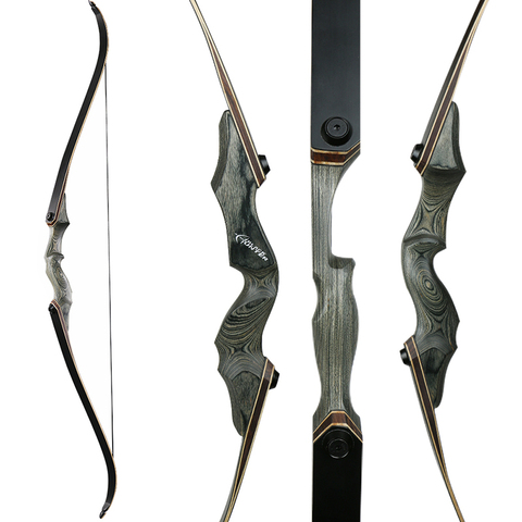 toparchery 30-50lbs 60 Inch Take-Down Hunting Bow For Right/Left Handed Wooden Riser Recurve Bow Outdoor Shooting Parctice Bow ► Photo 1/6