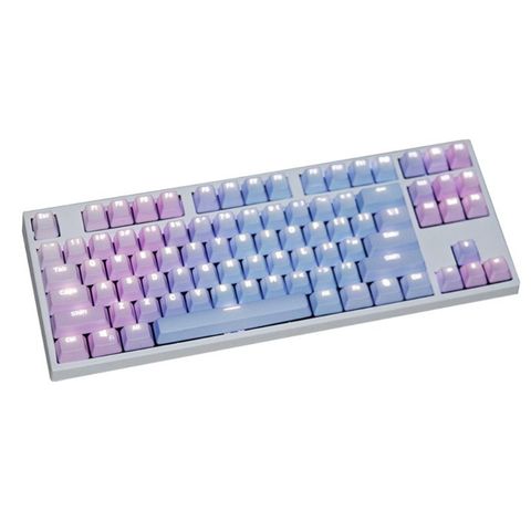 1 Set Replaceable PBT Keycaps 87 104 108 Transparent Lettering Keys Double Shot ► Photo 1/6