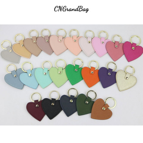 New Fashion Free Custom Initial Letters Genuine Leather Keychain For Women Key Ring Chain Female Keyring ► Photo 1/6