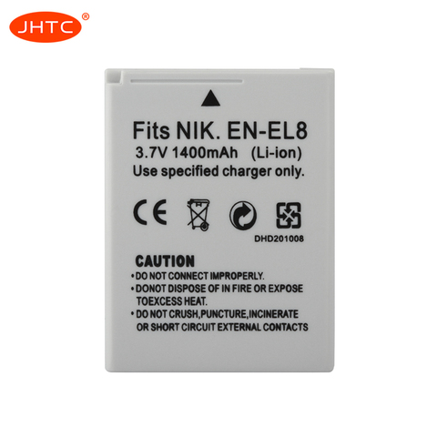 EN EL8 Camera Battery EN-EL8 1400mAh For NIKON CoolPix P1 P2 S1 S2 S3 S5 S50 S51 S52 PM087 MV12 Batteries ► Photo 1/6