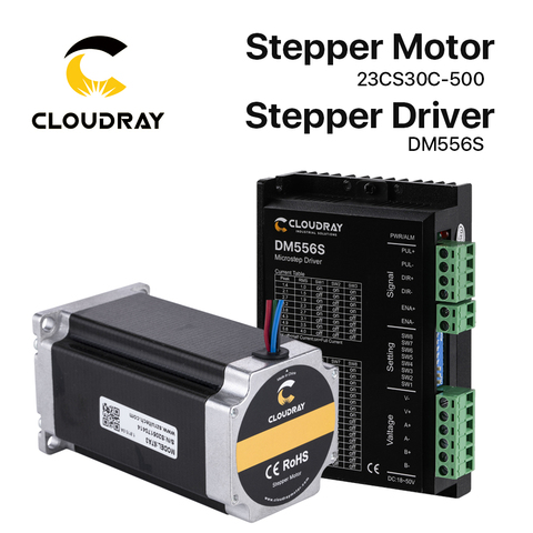 Cloudray Nema 23 Open Loop Stepper Motor Kit 2 Phase 3N.m 5.0A 23CS30C-500+DM556S for 3D printer CNC Engraving Milling Machine ► Photo 1/6