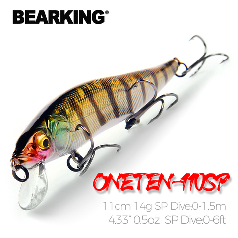 Bearking 11cm 14g SP dive 1.5m professional Minnow Wobbler fishing lures quality jerkbaits Artificial Bait Predator tackles ► Photo 1/6