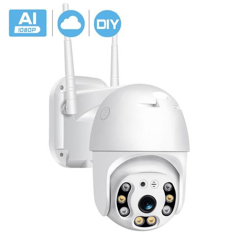 1080P HD Speed Dome Wifi IP Camera Outdoor Audio Color Night VIsion Wireless Camera AI Human Detection PTZ Security CCTV Camera ► Photo 1/6