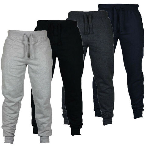 Fashion Mens Sport Pants Gym Slim Fit Trousers Running Joggers Gym