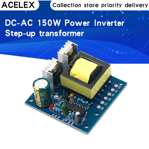 150W Car DC 12V to AC 110V 220V 20KHZ Power Inverter Charger Converter Boost Board high frequency square wave ► Photo 1/6