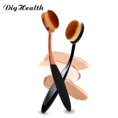 Dighealth Foundation Oval Makeup Brush Soft Toothbrush Type Cosmetic Face Powder Foundation Brush Synthetic Hair Woman Makeup ► Photo 1/6