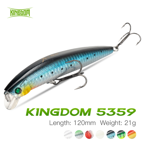 Kingdom Minnow Fishing Lure 120mm 20g  Floating Crankbait Far Casting Hard Artificial Jerkbait For Carp Pike Peche Bass Trolling ► Photo 1/6