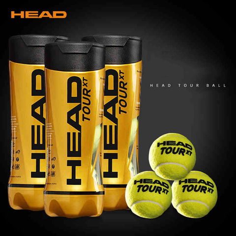 Original HEAD Tennis Balls Competition Training Tennis Balls Elastic Resistance HEAD TOUR Tennis Ball 3 Pcs For 1 Tank Tenis ► Photo 1/6