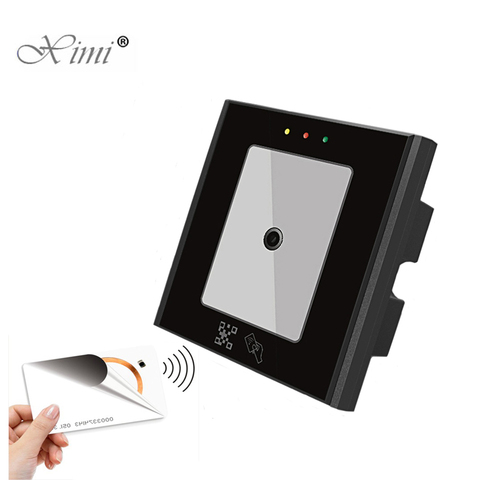 QR Code RFID Reader USB 125KHz Wiegand Sensor Proximity Tempered Glass Automatic Sensing Optional 13.56Mhz Card Reader ► Photo 1/5