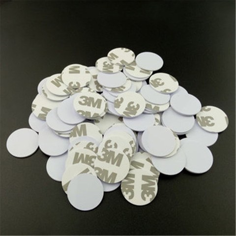 5/10PCS 25mm 125Khz RFID Tags EM4305 T5577 Writable Stickers Proximity Cards Rewritable 3M glue Adhesive Label For RFID Copier ► Photo 1/3