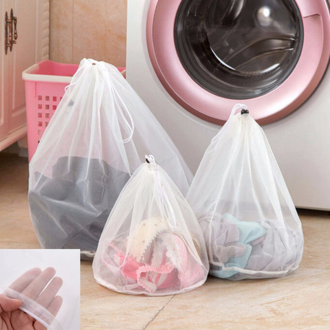 3 Size Washing Laundry bag Clothing Care Foldable Protection Net Filter Underwear Bra Socks Underwear Washing Machine Clothes ► Photo 1/6