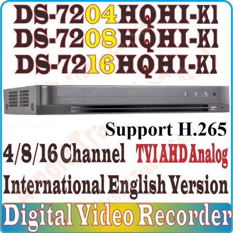 Eng-Firmware H265 DS-7204/7208/16HQHI-K1 4M 3MP TVI HD DVR DS-7204HQHI-K1 DS-7208HQHI-K1 DS-7216HQHI-K1 HD-TVI/AHD/Analog Camera ► Photo 1/2