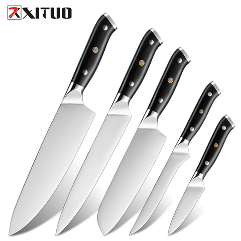 XITUO Kitchen Knife Set Super German Steel Kitchen Cook Knife Japanese Santoku Utility Knife Meat Cleaver For Hotel Home Kitchen ► Photo 1/6