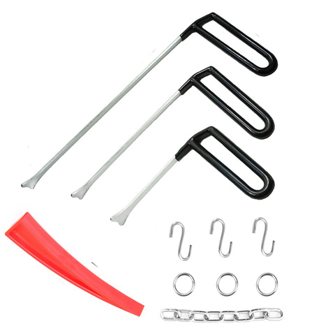 Paintless Dent Removal Tools  Fish Tail Style Rods with S Hook Kits for Door Dings Hail Easy to Operate Repair set ► Photo 1/6