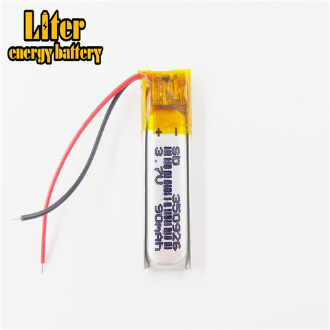 RECHARGEABLE 3.7V 90MAH LI-ION BATTERY 350926 Li-polymer Batteries FOR MP3 MP4 MP5 BLUETOOTH HEADSET GPS ► Photo 1/4