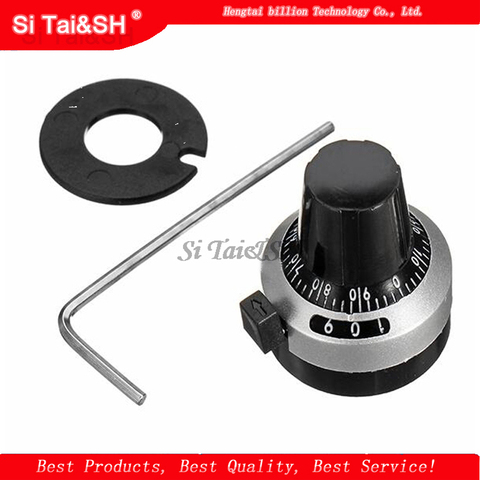 1PCS 3590S 6.35 mm precision scale knob potentiometer knob equipped with multi-turn potentiometer ► Photo 1/2