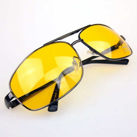 Brand New Night Driving Glasses Anti Glare Vision Driver Safety Sunglasses UV 400 Protective Goggles ► Photo 1/4