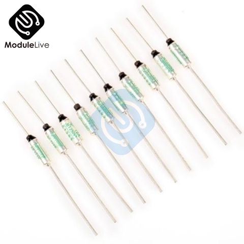 10PCS SF129E SEFUSE Cutoffs  Thermal Fuse 133 Celsius 133 Degree 10A 250V CF ► Photo 1/6