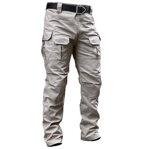 New Brand Military Cargo Pants Men's Stretch SWAT Combat Rip-Stop Army Long Trouser Many Pocket Urban Commute Tactics Work Pants ► Photo 1/6